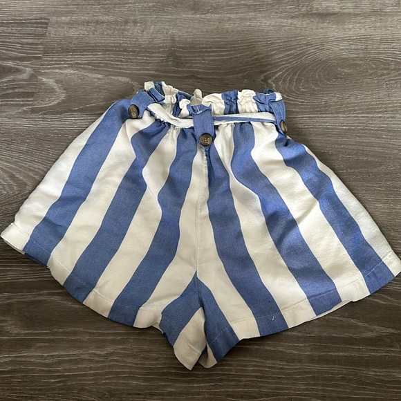 American Eagle stripe high waist paperbag short - Picture 2 of 7